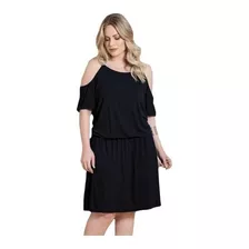 Vestido Feminino Básico Moda Plus Size Verão Soltinho 