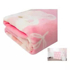 Cobertor Manta Bebe Menina Macio Flannel Feminino Rosa