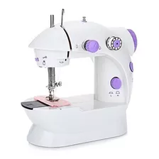 Máquina Coser Portátil Pedal Eléctrica Color Blanco