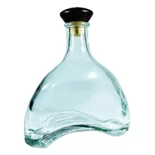 Garrafa De Uísque Francesa Decorativa Meia Lua 750ml Luxo