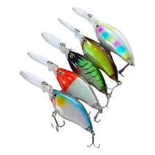 5 Señuelos De Pesca Crankbait 11cm 18gr Salmón