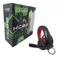 Headphone Gamer Hg02 Com Fio E Microfone Anti-interferência