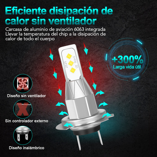 Kit De Bombillas Led Para Faros Delanteros Kia Optima-6x 600 Foto 5