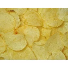 Caixa Com 5kg Batata Frita Chips Lisa Para Revenda Sem Sal 