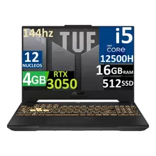 Laptop Asus Tuf F15 144hz Ci5-12500h 16gb 512ssd Rtx3050 4gb