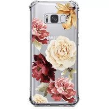 Funda Para Samsung Galaxy S8 | Transparente Con Flores