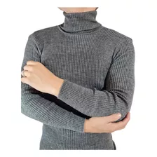 Sweater De Lana Hombre Cuello Alto