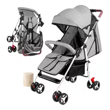 Carreola De Viaje Ultracompacta Para Bebe Color Gris Calidad