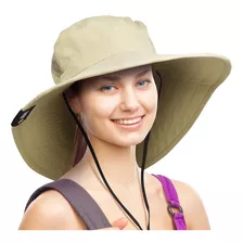 Sombrero De Ala Ancha Para Proteccion Uv Estilo Safari, Para