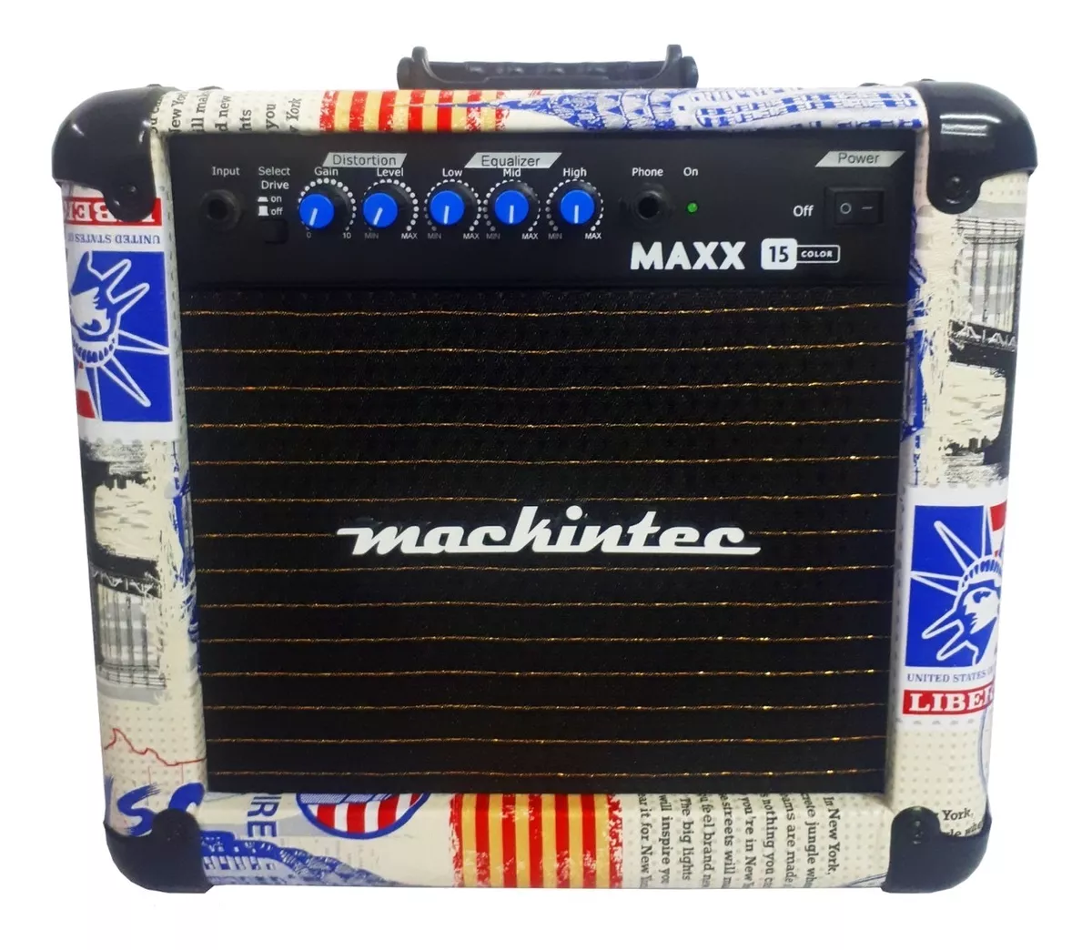Amplificador Mackintec Maxx 15 Para Guitarra De 15w Cor Usa 110v/220v
