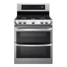 LG 6.9 Cu. Ft. Stainless Steel Gas Double Oven Range With Pr