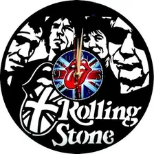 Reloj De Pared En Disco Lp Rolling Stones