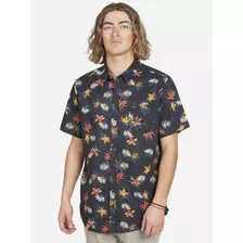 Camisa Black Vermano Sleeve Shirt Hombre Multicolor Volcom