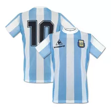 Camiseta De Argentina Titular Mundial Mexico 1986 #10