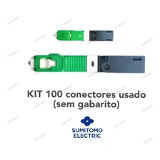 100 Fast Conector Óptico Reutilizável Sc Apc (sem Gabarito)