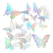  72pzs Mariposas Decorativas, 3d Pared Colore Metalicos Huec