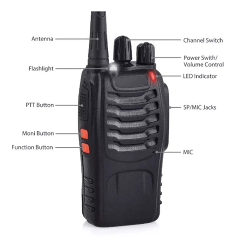 Set Radio Fm Walkie Talkie Audifonos Recargable Foto 9