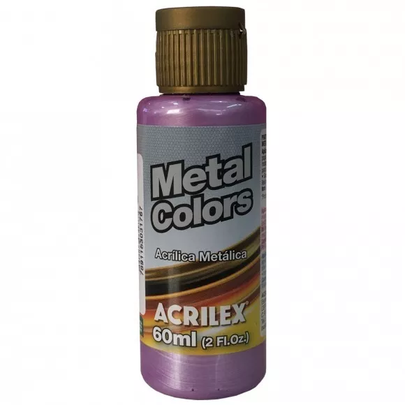 Tinta Acrílica Magenta Metálico Acrilex Nature Colors 60 Ml
