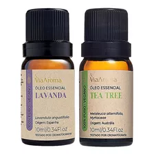Óleo Essencial De Lavanda + Tea Tree (melaleuca) Via Aroma