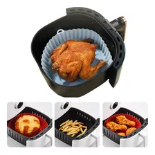 Forma Para Air Fryer De Silicone Reutilizavel Antiaderente