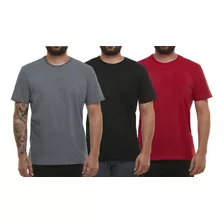 Combo 03 Camisetas Camisa Blusa Gola Redonda Básico C4