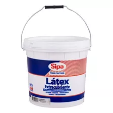 Pintura De Látex Extra Cubriente Sipa Látex Color Blanco Con Acabado Mate De 4gal