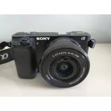  Sony Alpha 6000 Mirrorless Cor Preto Lente 16-50mm