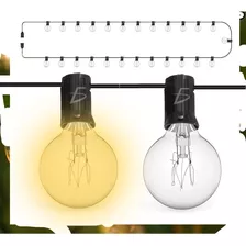 Guirnalda De Luces 7.5 Metros 25 Focos G40 Impermeable