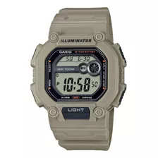 Reloj Casio Digital W-737hx Original Para Caballero E-watch Color De La Correa Beige