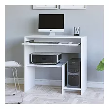 Escritorio Ciudad Muebles Mesa De Pc Escritorio Para Cpu Melamina De 84cm X 80cm X 45cm Blanco