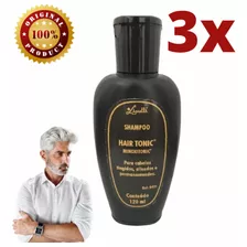 Shampoo Hair Tonic 120ml - Limpeza E Restauração Kit C/ 3uni