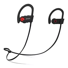 Producto Generico - Senso Auriculares Bluetooth, Los Mejore. Color Black/red