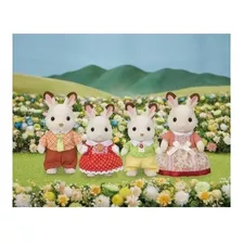 Sylvanian Families - Familia Coelhos Chocolate - Epoch Magia