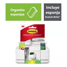 Sujeta Esponjas De Cocina 3m Command Blanco