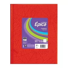 Cuaderno Epica 3 Tapa Carton Dura X 48 Hojas Araña Color Color Rojo Rayado