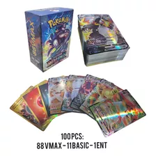 Mazo 100 Cartas Pokemon Español V-max V-star Holograficas
