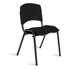 Cadeira Plástica Fixa A/e Preto Lara