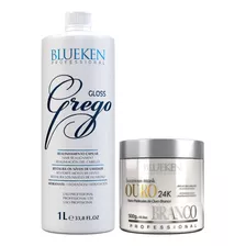 Selagem Profissional Blueken Grego 1l + Máscara Ouro branco