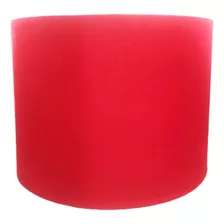 Cúpula De Abajur 40x40x30 Tecido Vermelho Decoração Sala 