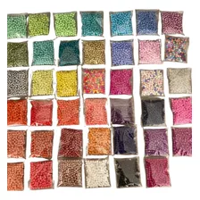 Kit De Miçanga Chinesa 6/0 - 4mm - 41un De Cores Sortidas