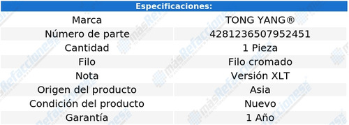 Parrilla Ford Escape 2001-2002-2003 Xlt Filo Cromado Rld Foto 2