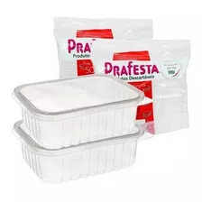 Pote Descartável 750ml Freezer Microondas Marmita - 24 Un