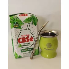 Kit Inicio Yerba Mate Hs 500 Gr + Mate Acero + Bomb Tkp