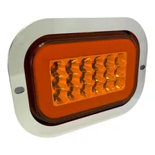 Plafon 18 Led Con Gel Para Camion Tipo Tro-grim Fijo Estrobo