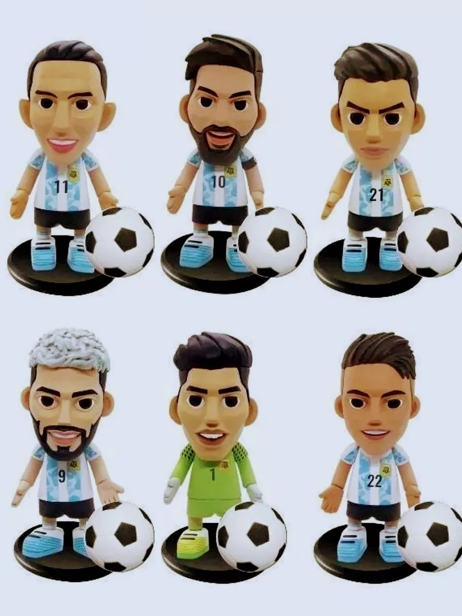 Muñecos Selección Argentina Mundial Qatar Messi Di María 
