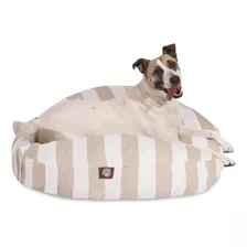 Cama Redonda Grande Para Mascotas Majestic Pet Vertical Stri