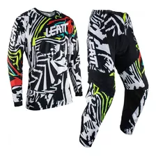 Kit Calça + Camisa Leatt 3.5 Ride 2023 Preto/verde