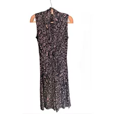 Vestido Animal Print Feminino Sem Mangas