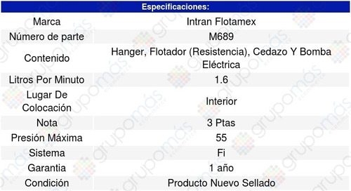 Base Y Bomba Gasolina Grand Voyager 3.3l V6 1990 Intran Foto 3