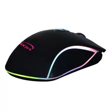 Mouse Gamer Pro 4800dpi Stratos Njoytech Rgb Programable Usb Color Negro